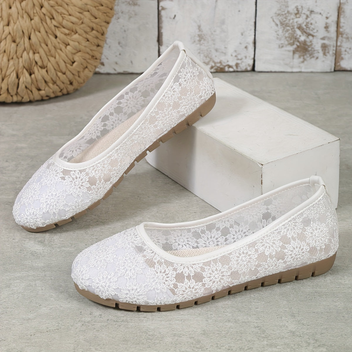 Eira - Ballettschuhe mit Blumenmuster